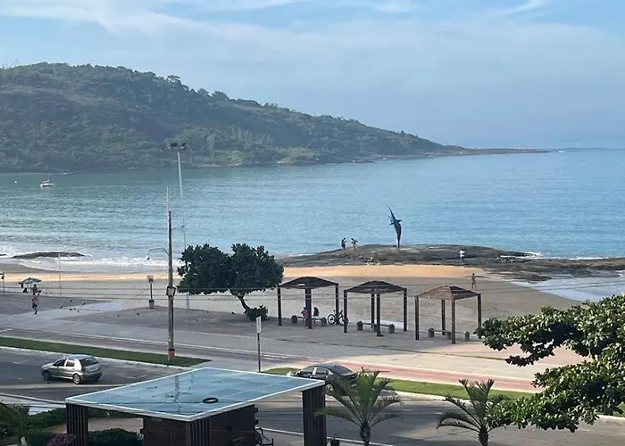 Apartamento Familiar Com Vista Para O Mar Em Guarapari Praia Do Morro, Frente Ao Marlim!!!